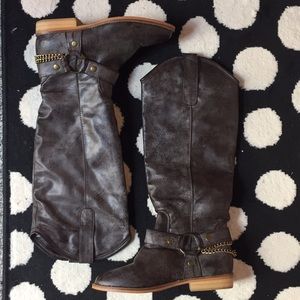 Very Volatile Equistrian style brown boots